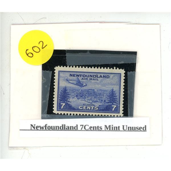 Newfoundland 7 Cents Mint Unused.