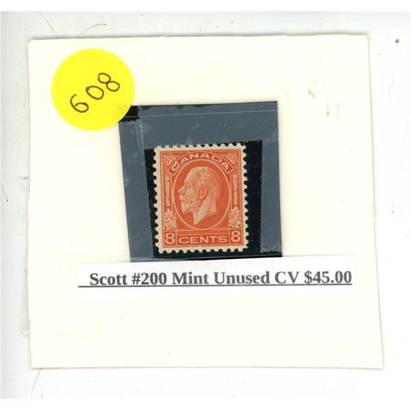 Scott #200 Mint Unused CV $45.00.