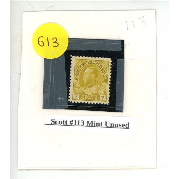 Scott #113 Mint Unused.