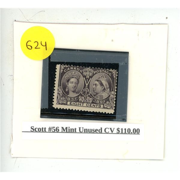 Scott #56 Mint Unused CV $110.00.