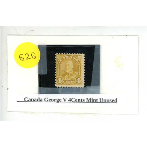 Canada George V 4 Cents Mint Unused.