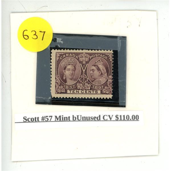 Scott #57 Mint bUnused CV $110.00.