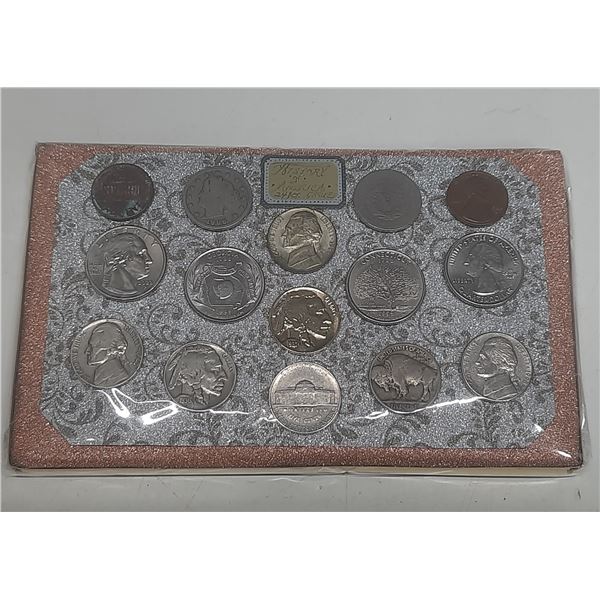 Lot of 15 U.S.A Currency Coins. (Misc. Years)