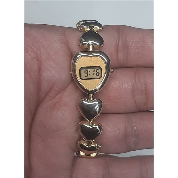 Ladies Digital Watch with Heart Style (Working)
