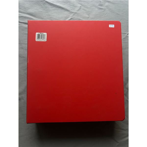 Binder of Assorted Upper Deck Hockey Cards