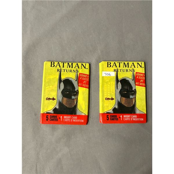 Batman Retruns Trading Cards (2 Sealed Packs)