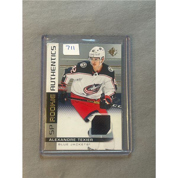 Alexandre Texier - Rookie Jersey Hockey Card