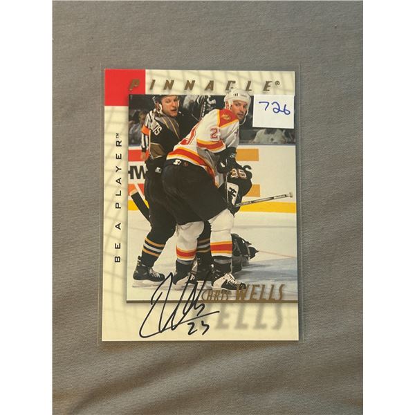 Chris Wells - Autographed Hockey Card