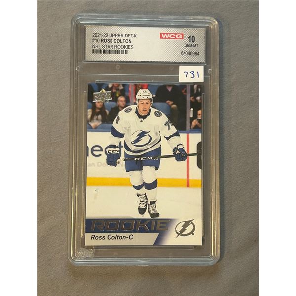 Ross Colton - Rookie Card - Graded Gem-Mint