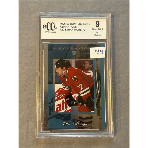 Ethan Moreau - Donruss Elite Aspirations - Hockey Card - Graded Near Mint