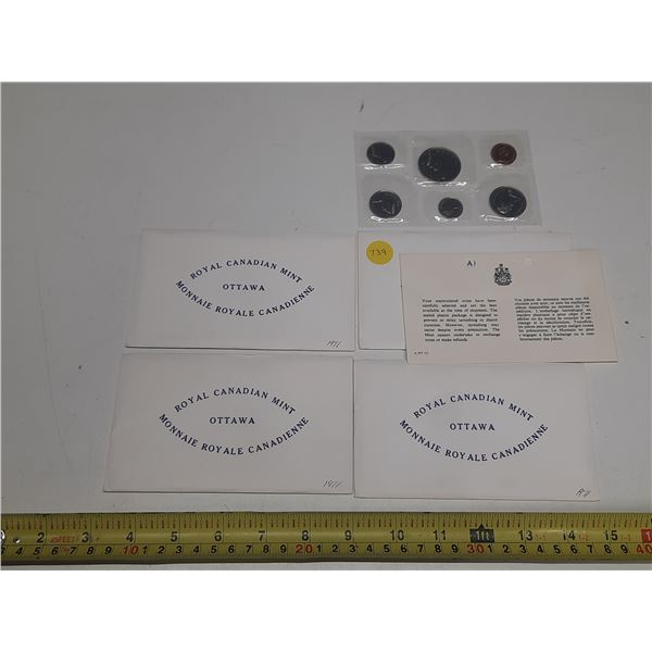 Lot of 4 Canadian 1971 Proof Like sets. All are in original packaging with COA.