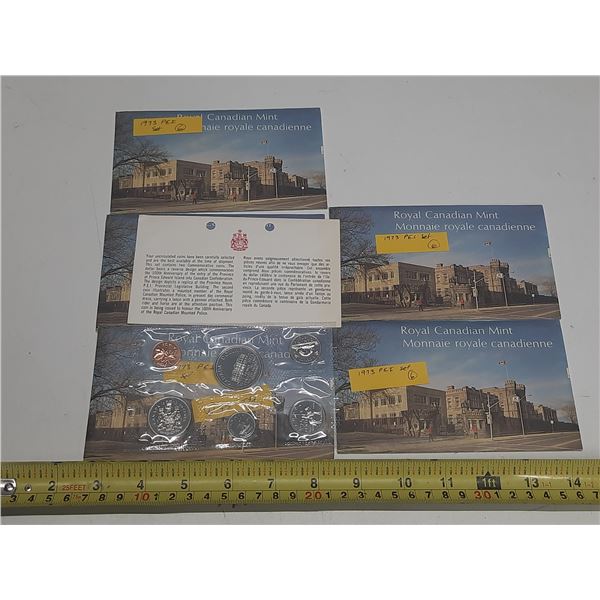 Lot of 5 Canadian 1973 Proof Like sets. All are in original packaging with COA.