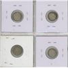 Image 2 : Set of 4 Canadian Silver 5 Cents: 1912, 1913, 1918 & 1920. All VG-8.
