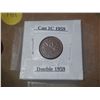 Image 2 : 1959 Canada 1 Cent - Double 1959.