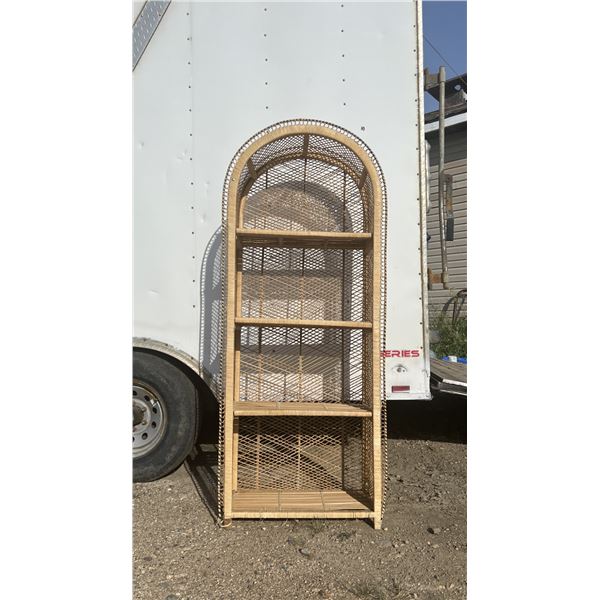 Wicker book shelf 27' by 13' 67'H