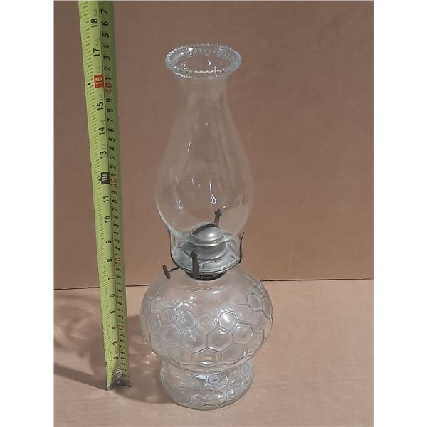 Vintage Coal Oil Lamp. (There is Minor Crack on Lamp Shade from Top)