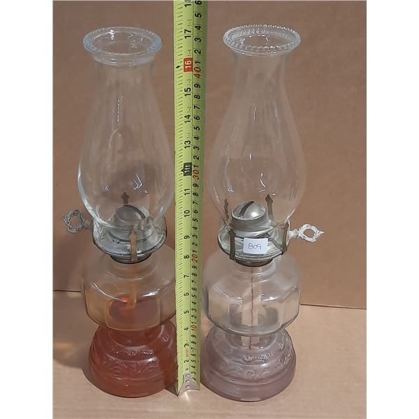 Set of Vintage Coal Oil Lamps