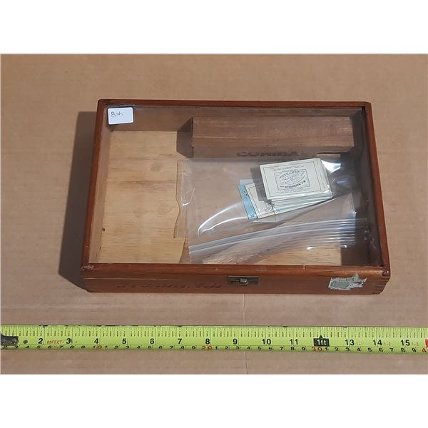 Humidor with 29 Coupons from "British Consols" Cigarettes in Montreal - Exchanged for a pack of Play