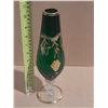 Image 1 : Vintage Green Glass with Excellent Gold Trim Design