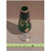 Image 2 : Vintage Green Glass with Excellent Gold Trim Design