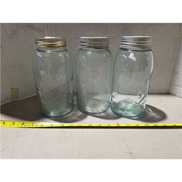 Vintage gem jars- trade mark 4 and 6