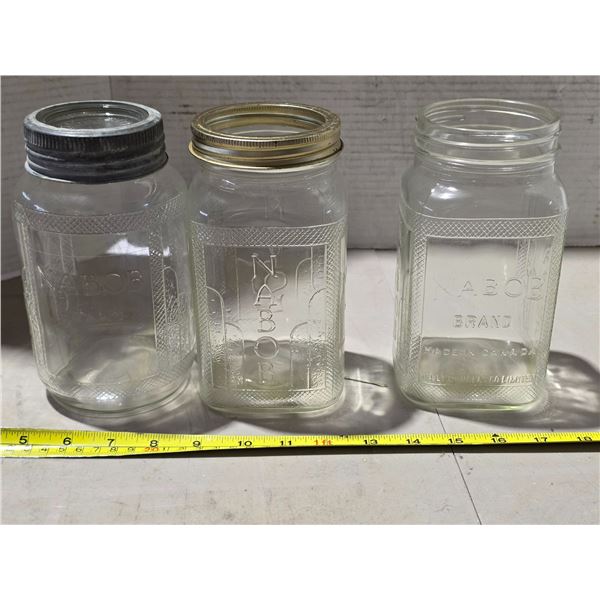 Lot of antique jars- Nabob