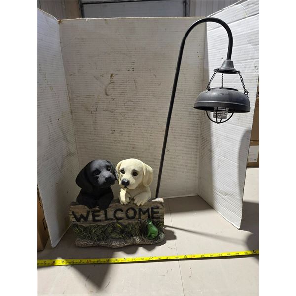 Welcome garden solar light-20"H