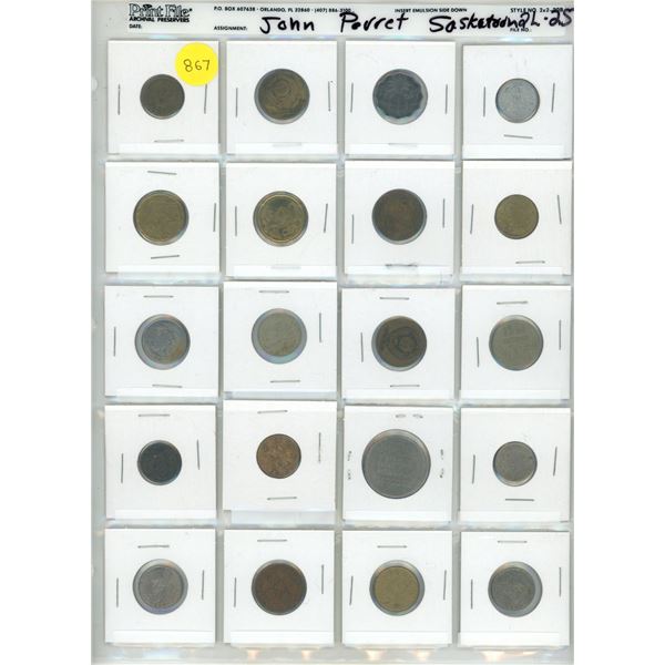 (2) Sheet of Foreign Coins. (Total 40 Coins)