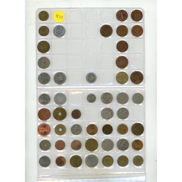 Lot of Foreign Currency. (Total 49 Coins)