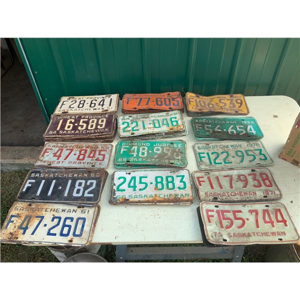 50’s, 60’s’70’s license plates