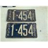 Image 1 : Matched Set of 1924 License Plates