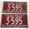 Image 1 : Matched Set of 1934 License Plates
