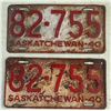 Image 1 : Matching Set of 1940 License Plates