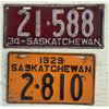 Image 1 : 1929 and 1934 License Plates