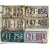 Image 1 : Six License plates 1951, 1956, 1957, 1958