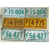 Image 1 : Three sets of Matched License Plates.1966, 1967, 1968