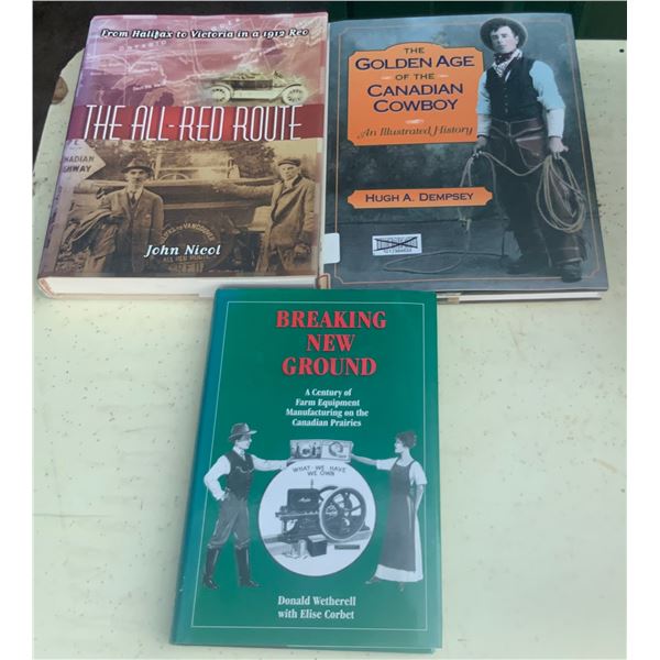 Three Early Canadian History Books.