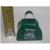 Image 1 : Vintage Green Metal Cowbell - Potash Corp Fan of the Game.