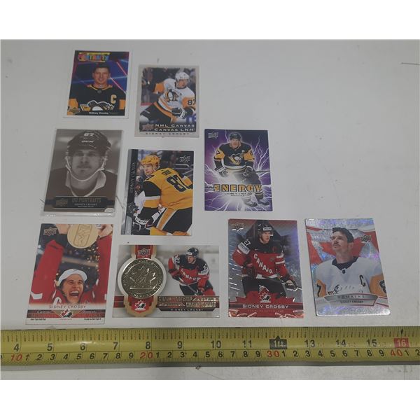 Upper Deck - (9) Sidney Crosby Hockey Cards.