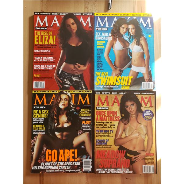 (4) Maxim Adult Magazines