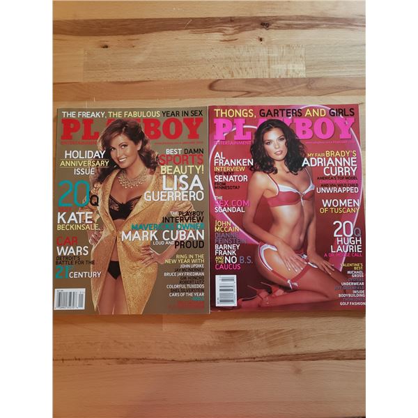 (2) Playboy Magazines