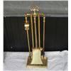 Image 2 : Brass Fireplace Set