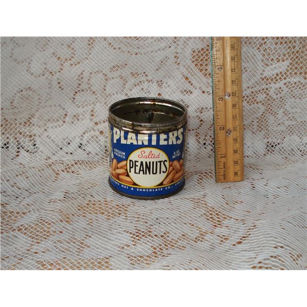Old Salted Planters Peanuts Tin  no lid  Nice Condition