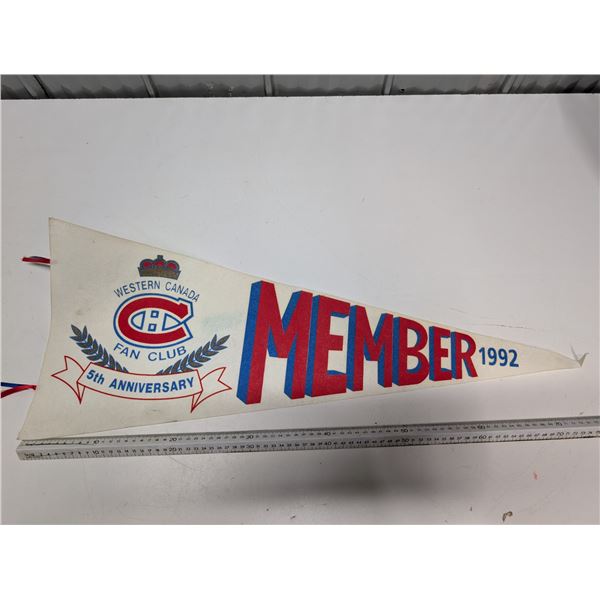 Large Canadians Vintage Pennant