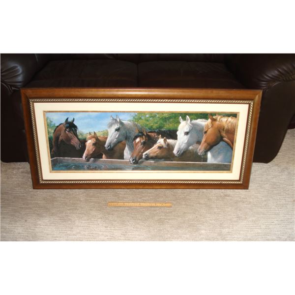 Large Picture   Horses At Water Trough