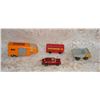 Image 1 : MatchBox Trailer  Hotwheels 1969 Cr  Majorette Dump Truck and Double Decker Bus