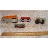 Image 4 : MatchBox Trailer  Hotwheels 1969 Cr  Majorette Dump Truck and Double Decker Bus