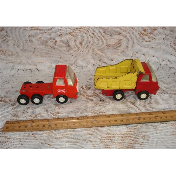 Pair Vintage Tonka Trucks