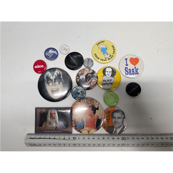 Assorted Collectible Pinbacks