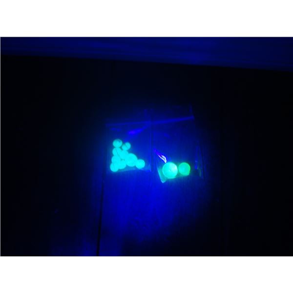 Uranium Glass Buttons and Marbles